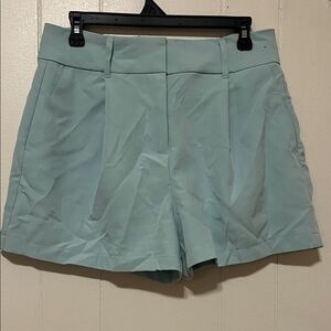 Express Women's High Waist Aqua Shorts